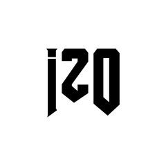 IZO letter logo design for technology company. IZO logo design black and white color combination. IZO logo, IZO vector, IZO design, IZO icon, IZO alphabet. IZO typography logo design.