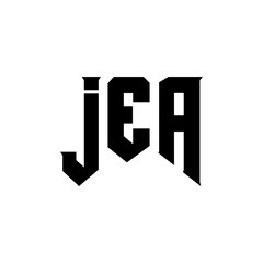 JEA letter logo design for technology company. JEA logo design black and white color combination. JEA logo, JEA vector, JEA design, JEA icon, JEA alphabet. JEA typography logo design.