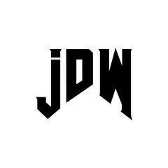 JDW letter logo design for technology company. JDW logo design black and white color combination. JDW logo, JDW vector, JDW design, JDW icon, JDW alphabet. JDW typography logo design.