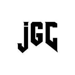 JGC letter logo design for technology company. JGC logo design black and white color combination. JGC logo, JGC vector, JGC design, JGC icon, JGC alphabet. JGC typography logo design. © mamun25g