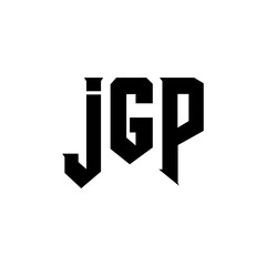 JGP letter logo design for technology company. JGP logo design black and white color combination. JGP logo, JGP vector, JGP design, JGP icon, JGP alphabet. JGP typography logo design.
