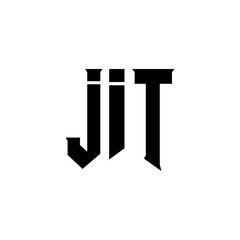 JIT letter logo design for technology company. JIT logo design black and white color combination. JIT logo, JIT vector, JIT design, JIT icon, JIT alphabet. JIT typography logo design.