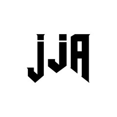 JJA letter logo design for technology company. JJA logo design black and white color combination. JJA logo, JJA vector, JJA design, JJA icon, JJA alphabet. JJA typography logo design.