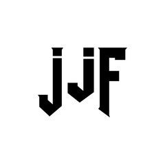 JJF letter logo design for technology company. JJF logo design black and white color combination. JJF logo, JJF vector, JJF design, JJF icon, JJF alphabet. JJF typography logo design.