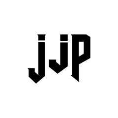 JJP letter logo design for technology company. JJP logo design black and white color combination. JJP logo, JJP vector, JJP design, JJP icon, JJP alphabet. JJP typography logo design.