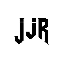 JJR letter logo design for technology company. JJR logo design black and white color combination. JJR logo, JJR vector, JJR design, JJR icon, JJR alphabet. JJR typography logo design.