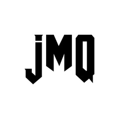 JMQ letter logo design for technology company. JMQ logo design black and white color combination. JMQ logo, JMQ vector, JMQ design, JMQ icon, JMQ alphabet. JMQ typography logo design.