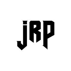 JRP letter logo design for technology company. JRP logo design black and white color combination. JRP logo, JRP vector, JRP design, JRP icon, JRP alphabet. JRP typography logo design.
