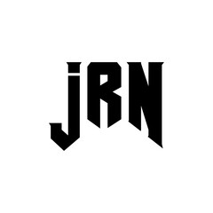 JRN letter logo design for technology company. JRN logo design black and white color combination. JRN logo, JRN vector, JRN design, JRN icon, JRN alphabet. JRN typography logo design.