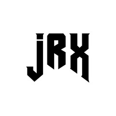 JRX letter logo design for technology company. JRX logo design black and white color combination. JRX logo, JRX vector, JRX design, JRX icon, JRX alphabet. JRX typography logo design.