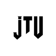 JTU letter logo design for technology company. JTU logo design black and white color combination. JTU logo, JTU vector, JTU design, JTU icon, JTU alphabet. JTU typography logo design.