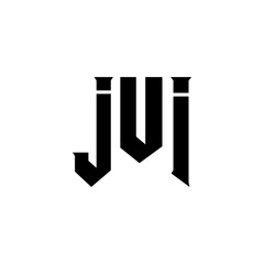 JUI letter logo design for technology company. JUI logo design black and white color combination. JUI logo, JUI vector, JUI design, JUI icon, JUI alphabet. JUI typography logo design.