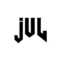 JUL letter logo design for technology company. JUL logo design black and white color combination. JUL logo, JUL vector, JUL design, JUL icon, JUL alphabet. JUL typography logo design.
