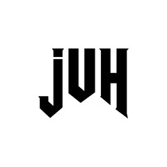 JUH letter logo design for technology company. JUH logo design black and white color combination. JUH logo, JUH vector, JUH design, JUH icon, JUH alphabet. JUH typography logo design.