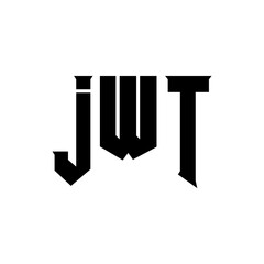 JWT letter logo design for technology company. JWT logo design black and white color combination. JWT logo, JWT vector, JWT design, JWT icon, JWT alphabet. JWT typography logo design.