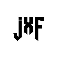 JXF letter logo design for technology company. JXF logo design black and white color combination. JXF logo, JXF vector, JXF design, JXF icon, JXF alphabet. JXF typography logo design.