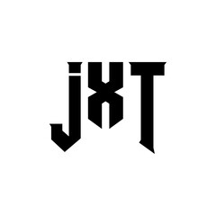 JXT letter logo design for technology company. JXT logo design black and white color combination. JXT logo, JXT vector, JXT design, JXT icon, JXT alphabet. JXT typography logo design.