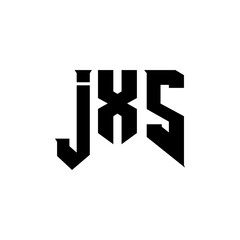 JXS letter logo design for technology company. JXS logo design black and white color combination. JXS logo, JXS vector, JXS design, JXS icon, JXS alphabet. JXS typography logo design.