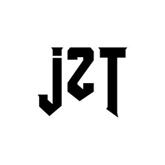 JZT letter logo design for technology company. JZT logo design black and white color combination. JZT logo, JZT vector, JZT design, JZT icon, JZT alphabet. JZT typography logo design.