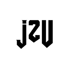 JZU letter logo design for technology company. JZU logo design black and white color combination. JZU logo, JZU vector, JZU design, JZU icon, JZU alphabet. JZU typography logo design.