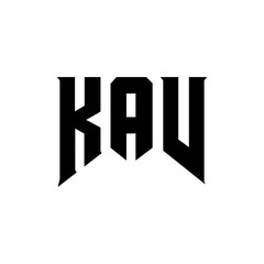 KAV letter logo design for technology company. KAV logo design black and white color combination. KAV logo, KAV vector, KAV design, KAV icon, KAV alphabet. KAV typography logo design.