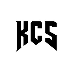 KCS letter logo design for technology company. KCS logo design black and white color combination. KCS logo, KCS vector, KCS design, KCS icon, KCS alphabet. KCS typography logo design.