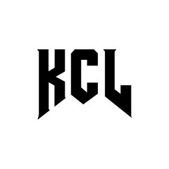 KCL letter logo design for technology company. KCL logo design black and white color combination. KCL logo, KCL vector, KCL design, KCL icon, KCL alphabet. KCL typography logo design.