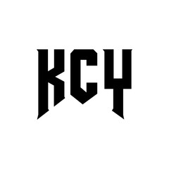 KCY letter logo design for technology company. KCY logo design black and white color combination. KCY logo, KCY vector, KCY design, KCY icon, KCY alphabet. KCY typography logo design.