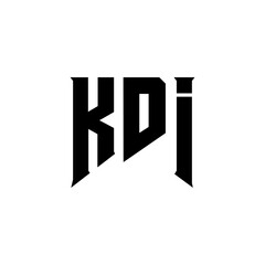 KDI letter logo design for technology company. KDI logo design black and white color combination. KDI logo, KDI vector, KDI design, KDI icon, KDI alphabet. KDI typography logo design.