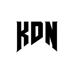 KDN letter logo design for technology company. KDN logo design black and white color combination. KDN logo, KDN vector, KDN design, KDN icon, KDN alphabet. KDN typography logo design.