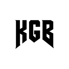 KGB letter logo design for technology company. KGB logo design black and white color combination. KGB logo, KGB vector, KGB design, KGB icon, KGB alphabet. KGB typography logo design.