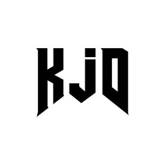 KJD letter logo design for technology company. KJD logo design black and white color combination. KJD logo, KJD vector, KJD design, KJD icon, KJD alphabet. KJD typography logo design.