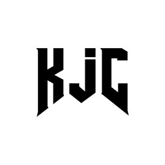 KJC letter logo design for technology company. KJC logo design black and white color combination. KJC logo, KJC vector, KJC design, KJC icon, KJC alphabet. KJC typography logo design.