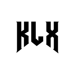 KLX letter logo design for technology company. KLX logo design black and white color combination. KLX logo, KLX vector, KLX design, KLX icon, KLX alphabet. KLX typography logo design.