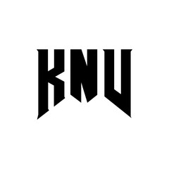 KNV letter logo design for technology company. KNV logo design black and white color combination. KNV logo, KNV vector, KNV design, KNV icon, KNV alphabet. KNV typography logo design.