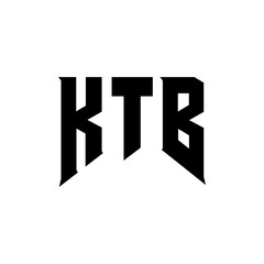 KTB letter logo design for technology company. KTB logo design black and white color combination. KTB logo, KTB vector, KTB design, KTB icon, KTB alphabet. KTB typography logo design.