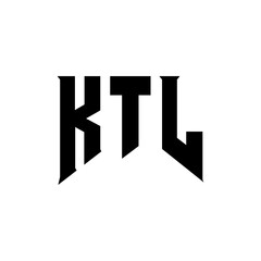KTL letter logo design for technology company. KTL logo design black and white color combination. KTL logo, KTL vector, KTL design, KTL icon, KTL alphabet. KTL typography logo design.