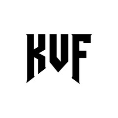 KVF letter logo design for technology company. KVF logo design black and white color combination. KVF logo, KVF vector, KVF design, KVF icon, KVF alphabet. KVF typography logo design.
