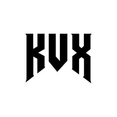 KVX letter logo design for technology company. KVX logo design black and white color combination. KVX logo, KVX vector, KVX design, KVX icon, KVX alphabet. KVX typography logo design.