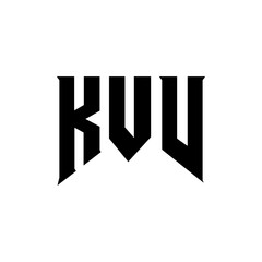 KVV letter logo design for technology company. KVV logo design black and white color combination. KVV logo, KVV vector, KVV design, KVV icon, KVV alphabet. KVV typography logo design.