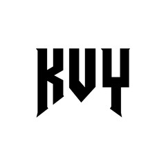 KVY letter logo design for technology company. KVY logo design black and white color combination. KVY logo, KVY vector, KVY design, KVY icon, KVY alphabet. KVY typography logo design.