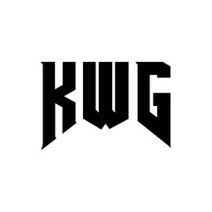 KWG letter logo design for technology company. KWG logo design black and white color combination. KWG logo, KWG vector, KWG design, KWG icon, KWG alphabet. KWG typography logo design.