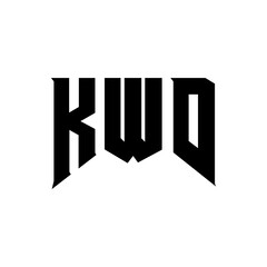 KWD letter logo design for technology company. KWD logo design black and white color combination. KWD logo, KWD vector, KWD design, KWD icon, KWD alphabet. KWD typography logo design.