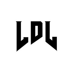 LDL letter logo design for technology company. LDL logo design black and white color combination. LDL logo, LDL vector, LDL design, LDL icon, LDL alphabet. LDL typography logo design.