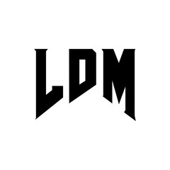 LDM letter logo design for technology company. LDM logo design black and white color combination. LDM logo, LDM vector, LDM design, LDM icon, LDM alphabet. LDM typography logo design.