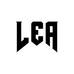 LEA letter logo design for technology company. LEA logo design black and white color combination. LEA logo, LEA vector, LEA design, LEA icon, LEA alphabet. LEA typography logo design.