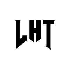LHT letter logo design for technology company. LHT logo design black and white color combination. LHT logo, LHT vector, LHT design, LHT icon, LHT alphabet. LHT typography logo design.