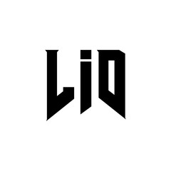 LID letter logo design for technology company. LID logo design black and white color combination. LID logo, LID vector, LID design, LID icon, LID alphabet. LID typography logo design.