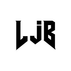 LJB letter logo design for technology company. LJB logo design black and white color combination. LJB logo, LJB vector, LJB design, LJB icon, LJB alphabet. LJB typography logo design.