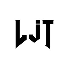 LJT letter logo design for technology company. LJT logo design black and white color combination. LJT logo, LJT vector, LJT design, LJT icon, LJT alphabet. LJT typography logo design.